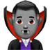 🧛🏽‍♂️ man vampire: medium skin tone display on Apple